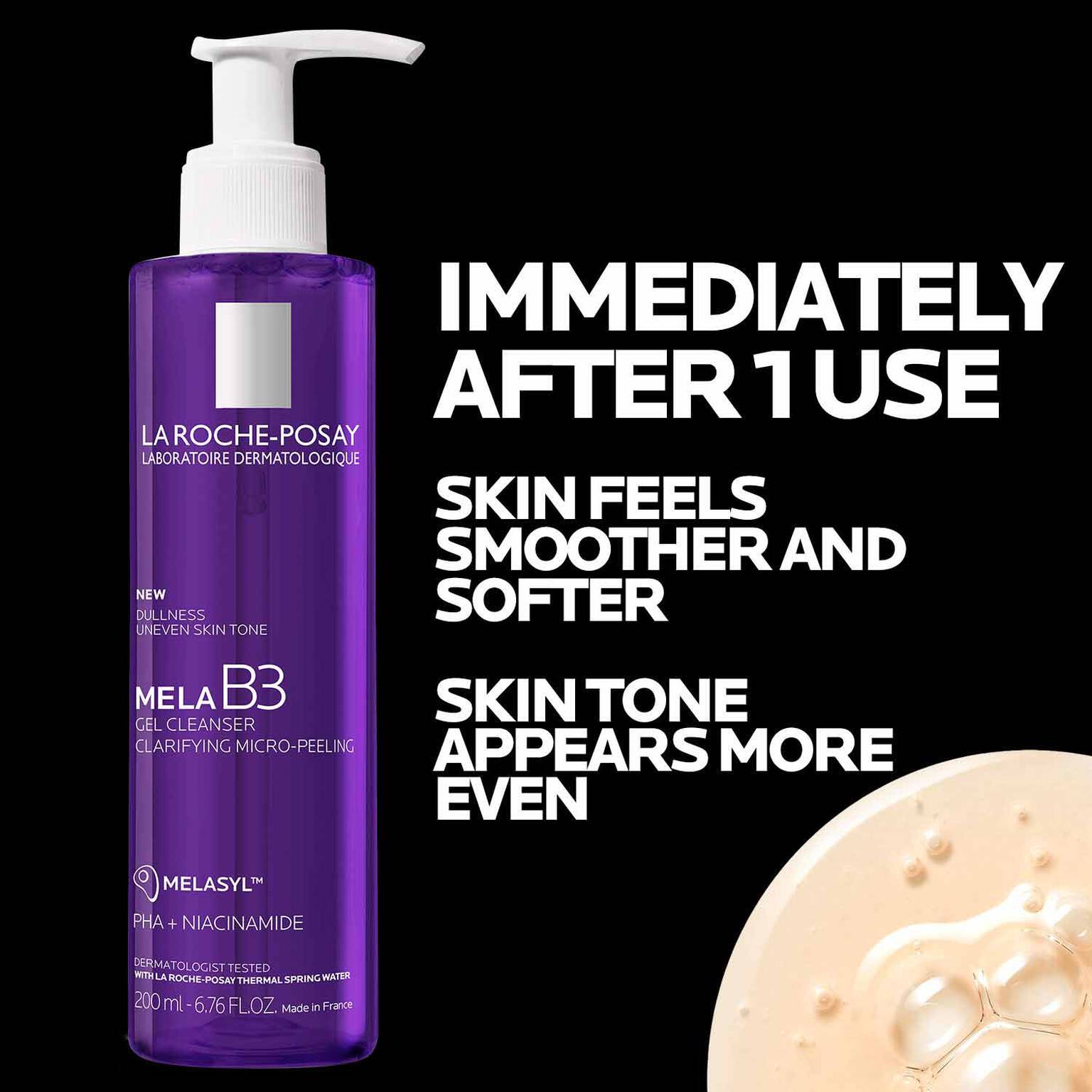 mela-b3-facial-gel-cleanser-with-melasyltm-niacinamide-x9 4_LaRochePosay-Product-MelaB3-MelaB3Cleanser-200ml-03337875890069-Benefits.jpg
