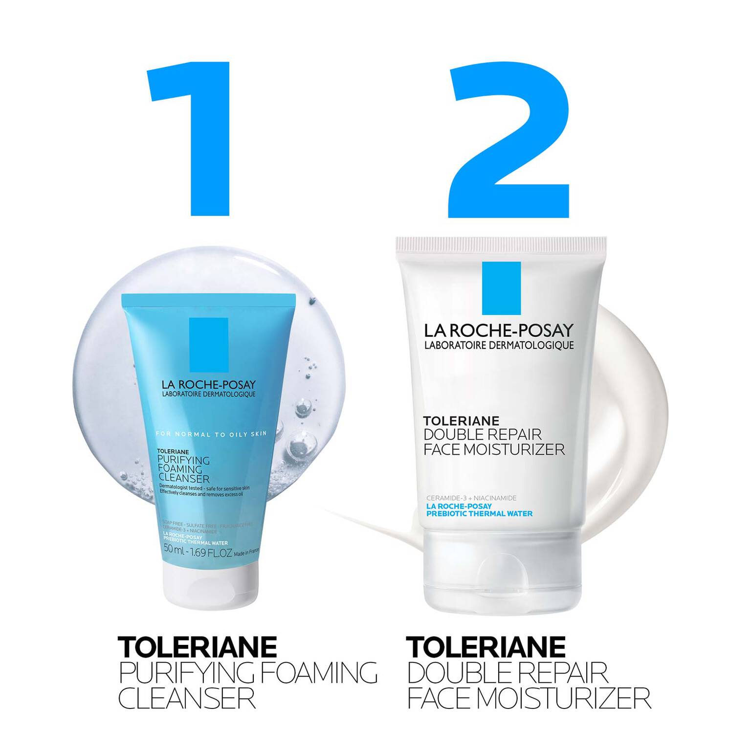 toleriane-purifying-foaming-cleanser-and-toleriane-double-repair-face-moisturizer-travel-set-e6 AmazonSet-TolerianePurifyingCleanser100ml-TolerianeDRM_routine.jpg