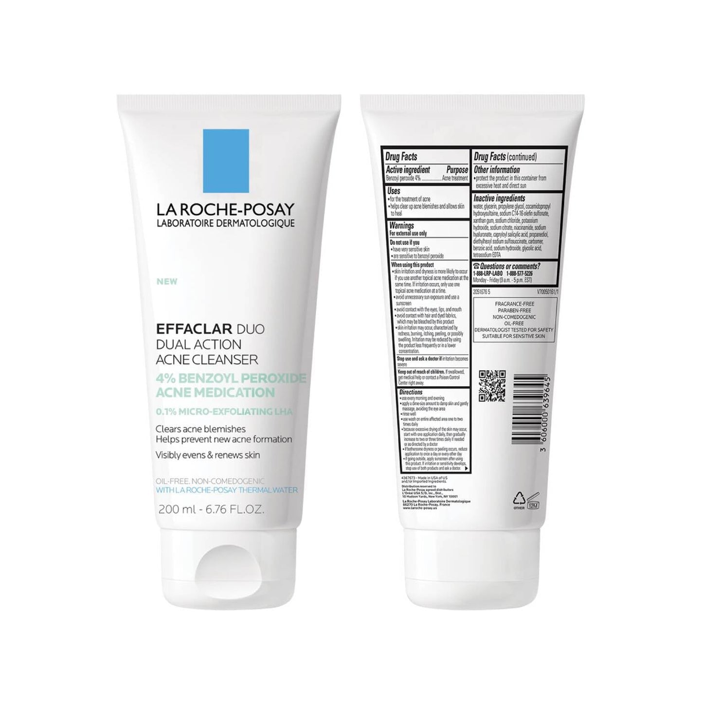 effaclar-dual-action-acne-face-wash-with-4-benzoyl-peroxide-l0 LaRochePosay-Product-Skincare-Effaclar-Duo-Dual-Cleanser-200ml-3606000639645-ATF-PIM-packshot-texture.jpg